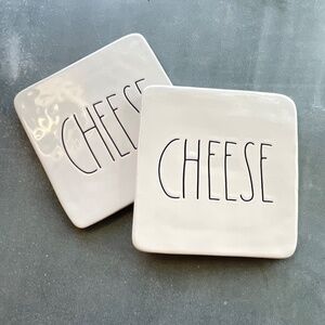 Rae Dunn Cheese Plates - Pair